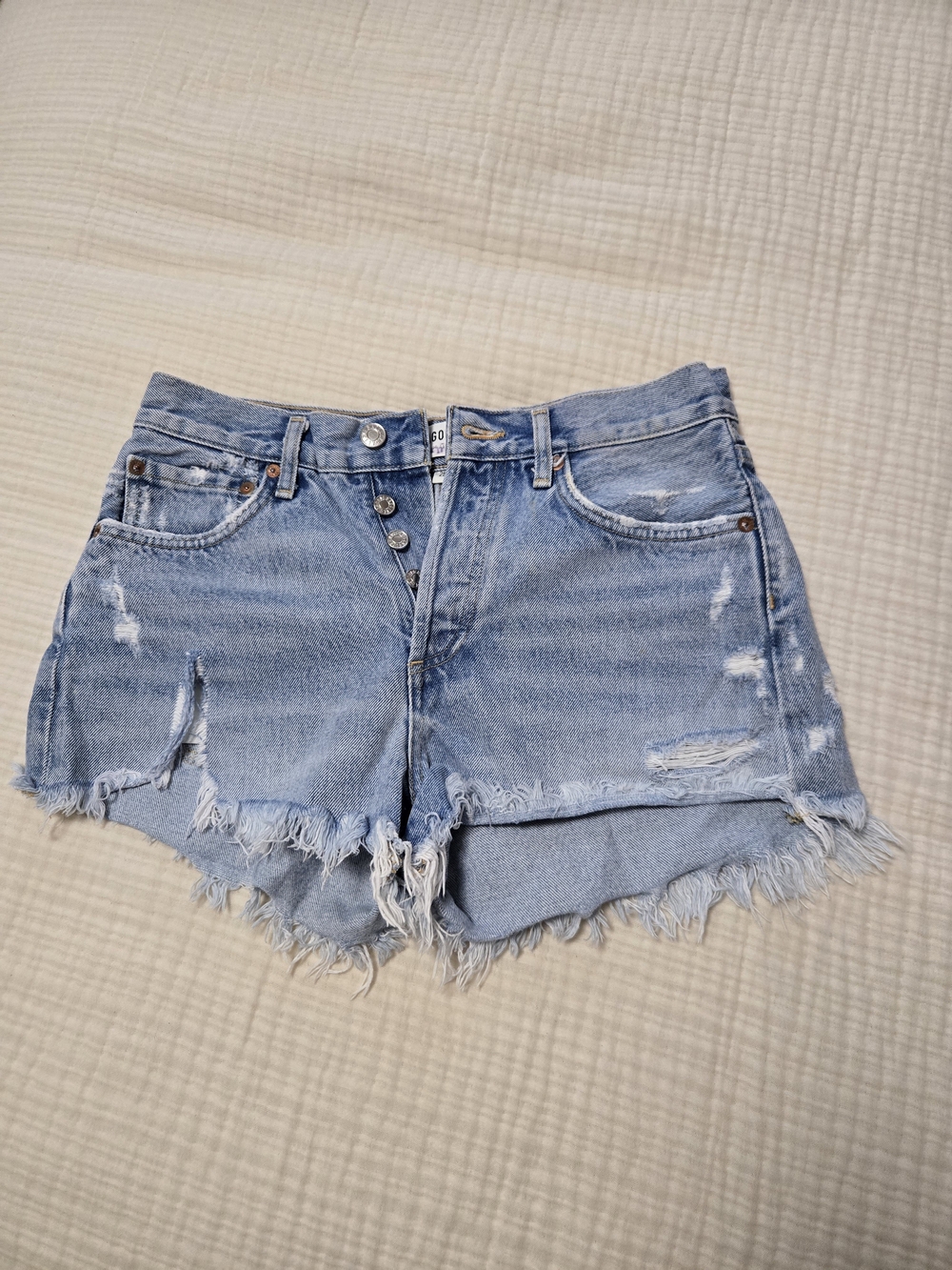 Agolde Distressed Women's Denim Shorts